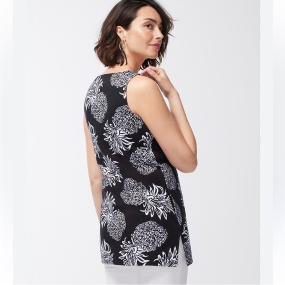 Chico's Tops - Chico’s Pima Cotton Pineapple Tunic w/ Pockets Size: 1 US M